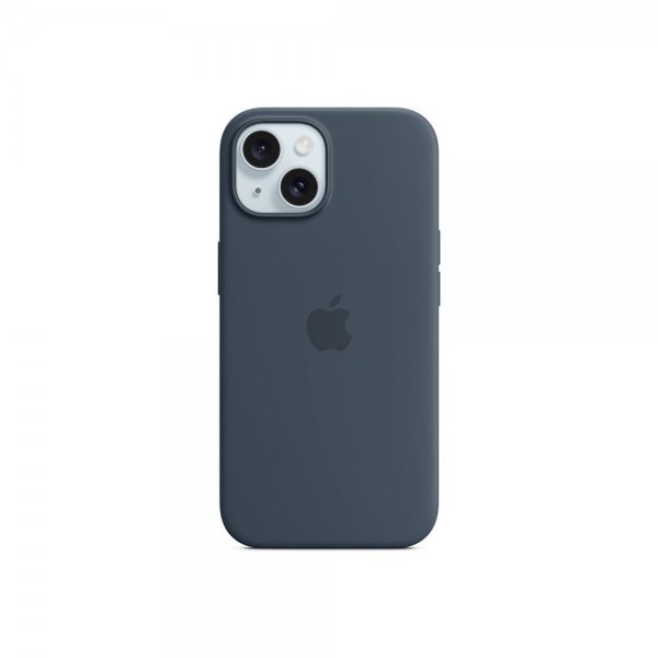 Apple Alkuperäinen iPhone 15 -silikonikuori MagSafella, Myrskynsininen