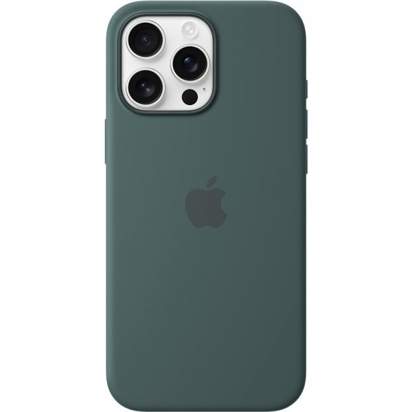 Apple alkuperäinen iPhone 16 Pro Silikonikuori MagSafe Lake Green