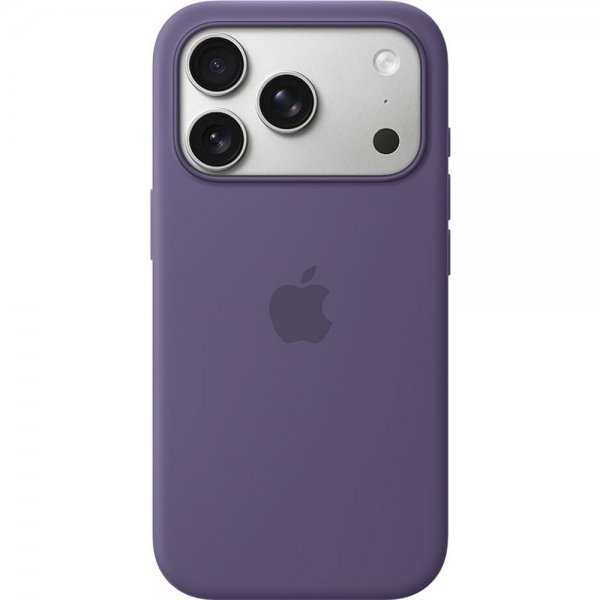 Apple alkuperäinen iPhone 17 Pro Max -silikonisuojakuori MagSafe – Purple Fog