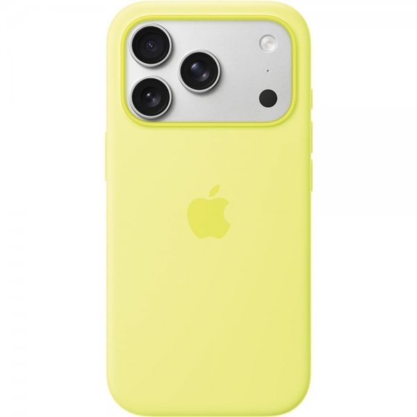 Apple Original iPhone 17 Pro -silikonikuori MagSafe Neon Yellow