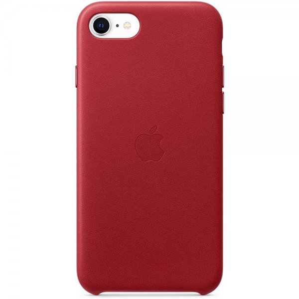 Apple Original iPhone 7/8/SE Kuori Leather Case Punainen
