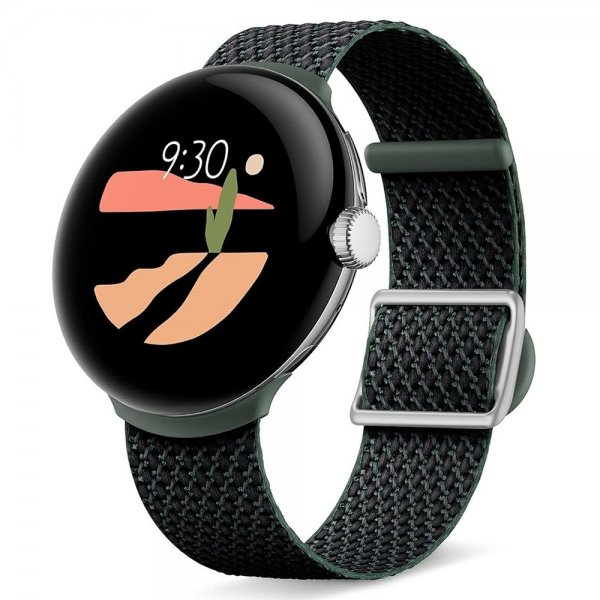Google Original Pixel Watch/Pixel Watch 2/Pixel Watch 3 41mm ranneke, kudottu ranneke, Ivy