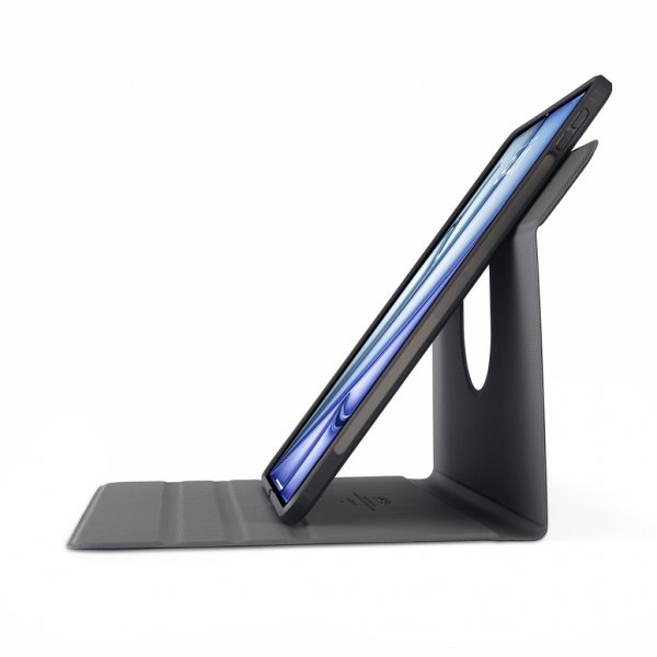 Pipetto iPad Air 13 (M2/M3/M4) -suojakotelo, musta, Origami No5 Rotating Folio Case