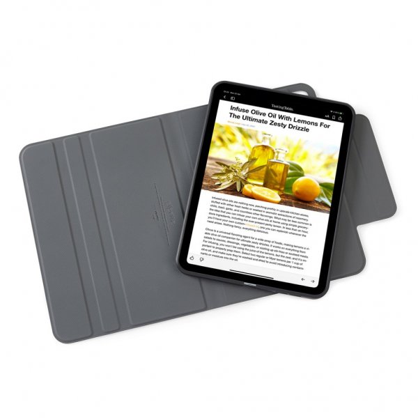 Pipetto iPad Pro 13 (M4/M5) Kotelo Origami No5 Rotating Folio Case Musta