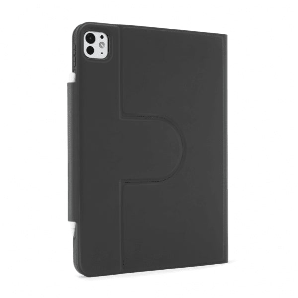 Pipetto iPad Pro 13 (M4/M5) Kotelo Origami No5 Rotating Folio Case Musta