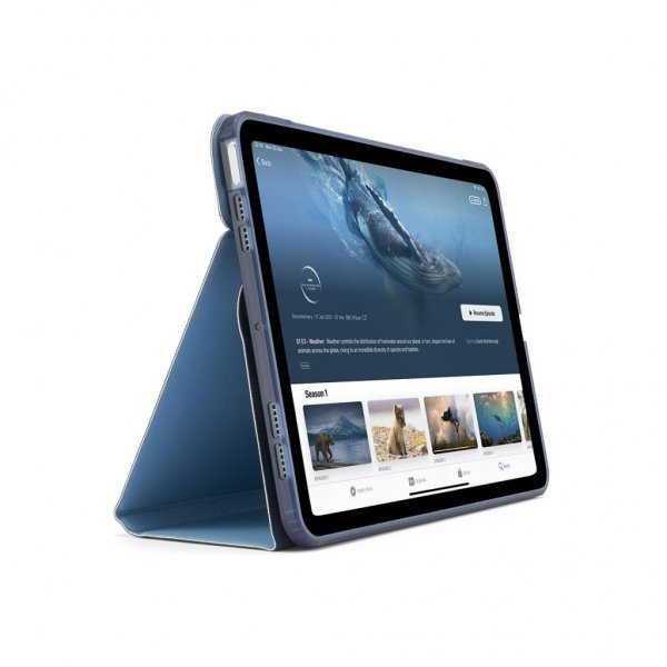 Pipetto iPad Air 11 (M2/M3/M4)/iPad Air 10.9 (sukupolvi 4/5) -kotelo Origami No6 Stand musta