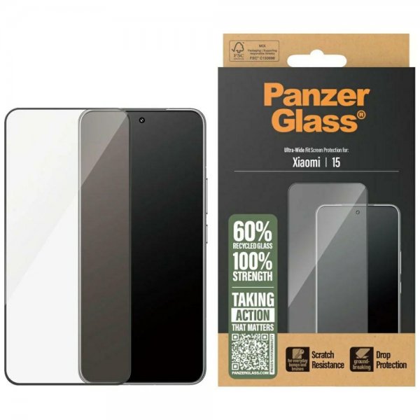PanzerGlass Xiaomi 15 näytönsuoja Ultra-Wide Fit