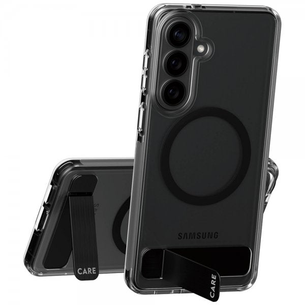 CARE by PanzerGlass Samsung Galaxy S26 Plus -suojakuori jalustalla MagSafe Läpinäkyvä