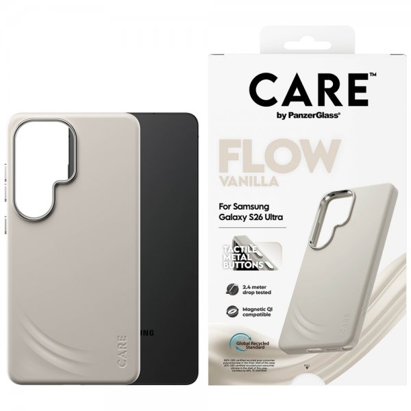 CARE by PanzerGlass Samsung Galaxy S26 Ultra Kuori Flow MagSafe Vanilla