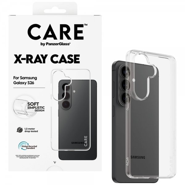 CARE by PanzerGlass Samsung Galaxy S26 -suojakuori, X-Ray, läpinäkyvä