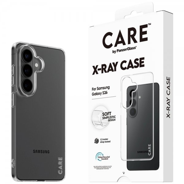 CARE by PanzerGlass Samsung Galaxy S26 -suojakuori, X-Ray, läpinäkyvä