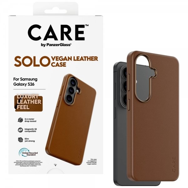 CARE by PanzerGlass Samsung Galaxy S26 Kuori Solo Ruskea