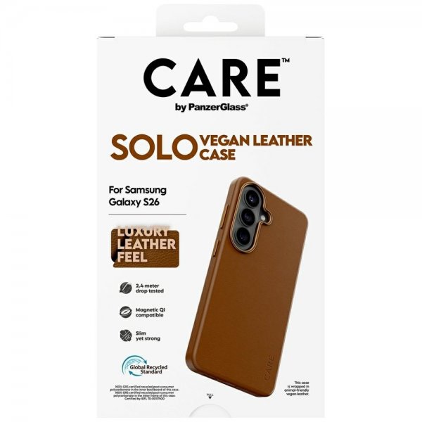 CARE by PanzerGlass Samsung Galaxy S26 Kuori Solo Ruskea