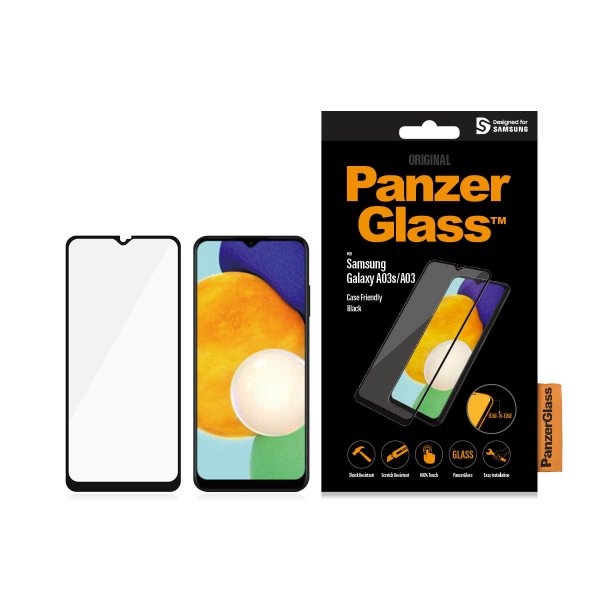 PanzerGlass Samsung Galaxy A03/A03s Näytönsuoja CaseFriendly Edge-to-Edge