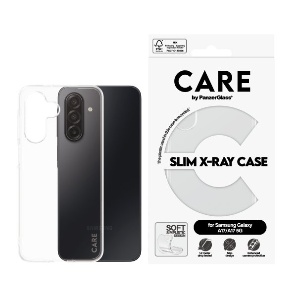 CARE by PanzerGlass Samsung Galaxy A17 Kuori Slim X-Ray Läpinäkyvä