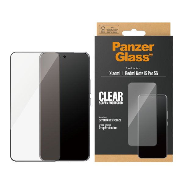 PanzerGlass Xiaomi Redmi Note 15 Pro 5G Näytönsuoja Ultra-Wide Fit
