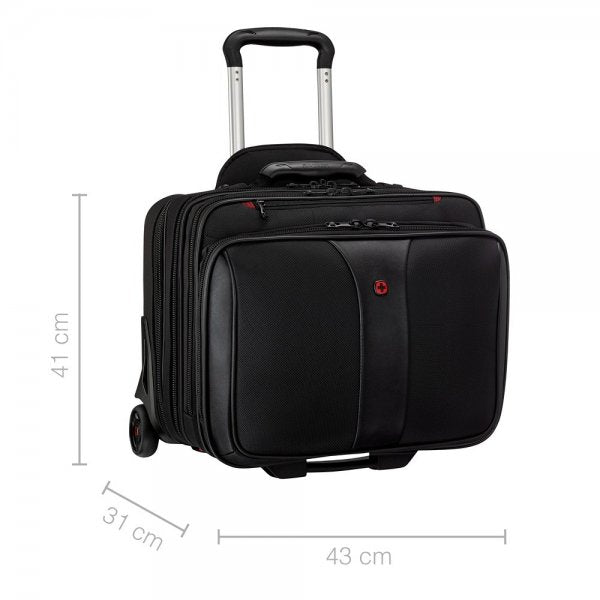 Wenger Patriot 2-osainen Business Trolley 15.6" Musta