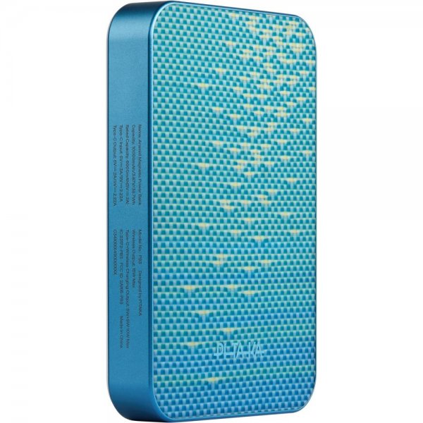 Pitaka MagSafe-varavirtalähde Aramidikuitu 10 000 mAh Lucid Blue