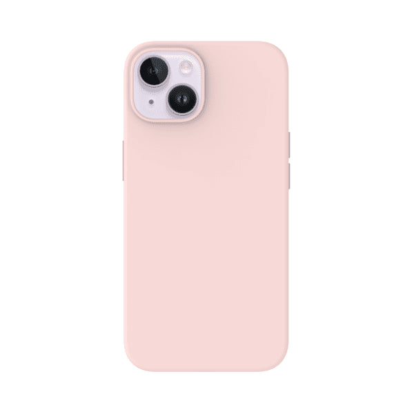 Just Mobile iPhone 14 -suojakuori TENC Silicone MagSafe, vaaleanpunainen