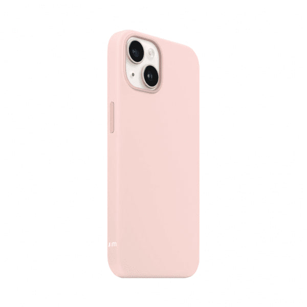 Just Mobile iPhone 14 -suojakuori TENC Silicone MagSafe, vaaleanpunainen