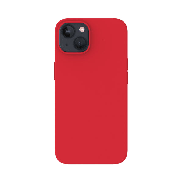 Just Mobile iPhone 14 -suojakuori TENC Silicone MagSafe, punainen