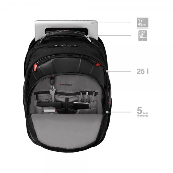 Wenger Pegasus 16" kannettavan tietokoneen reppu musta