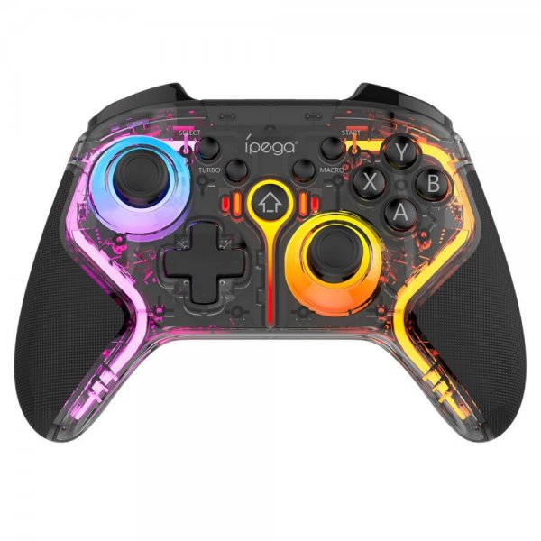 Ipega PG-9666 Langaton Peliohjain RGB Läpinäkyvä Musta