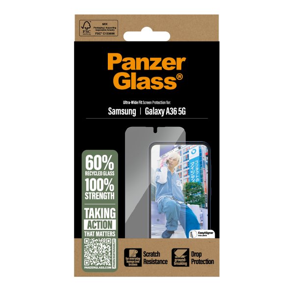 PanzerGlass Samsung Galaxy A36 Näytönsuoja Ultra-Wide Fit EasyAligner