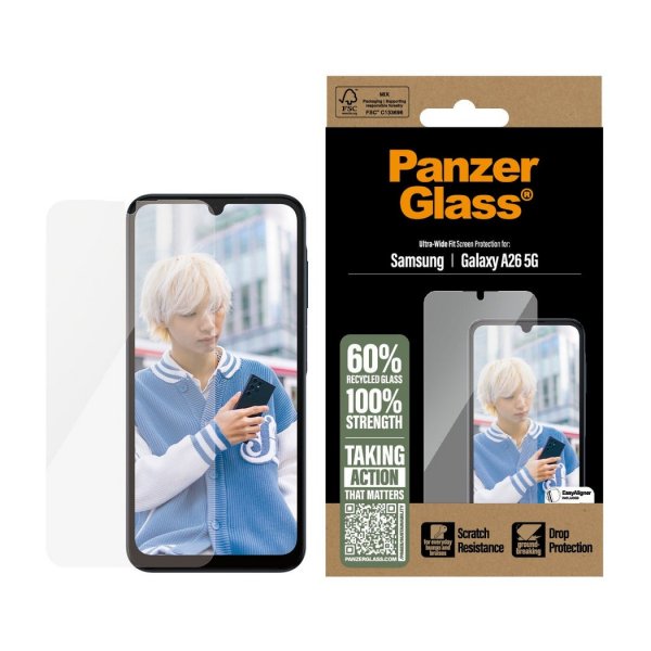 PanzerGlass Samsung Galaxy A26 näytönsuoja Ultra-Wide Fit EasyAligner