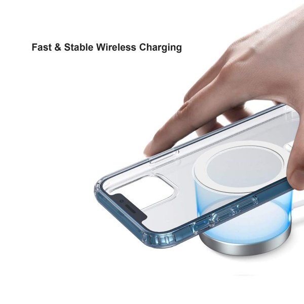 iPhone 12 Mini Kuori TPU MagSafe Iskunvaimennus Läpinäkyvä