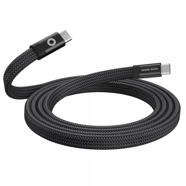 Mobile Origin Litteä Kaapeli Magneettinen USB-C–USB-C 1m Musta