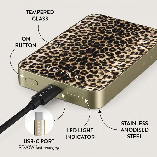Burga Powerbank MagSafe 5000 mAh Player Gold