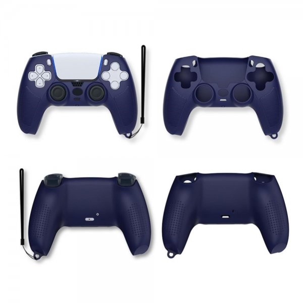 PlayStation 5 DualSense-ohjaimen kuori ja hihna, sininen