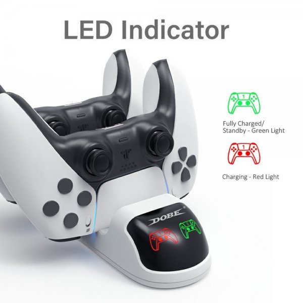 Dobe PlayStation 5 -latausasema kahdelle ohjaimelle