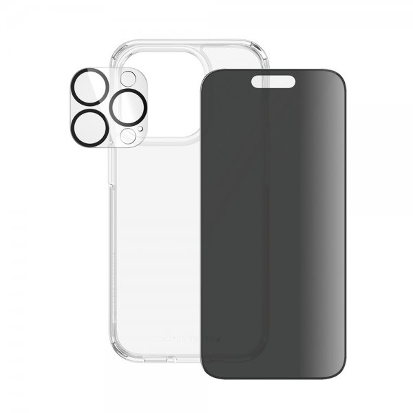 PanzerGlass iPhone 15 Pro 3-in-1 Bundle Set Privacy