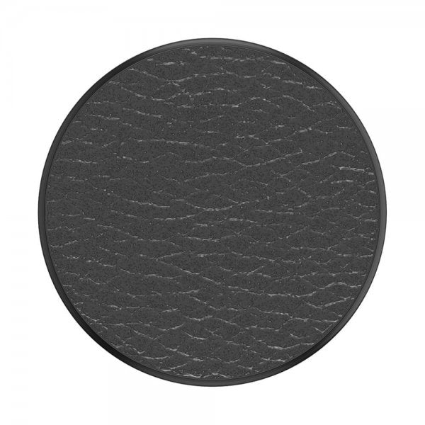 Popsockets PopGrip Premium Pebbled Vegan Leather, musta