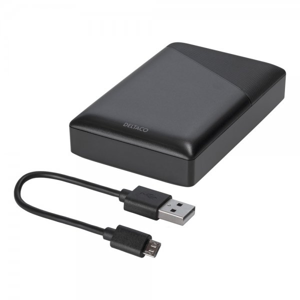 Deltaco Powerbank 10 000 mAh Pikalataus 18W Musta