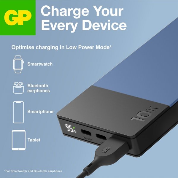 GP Powerbank M2+ 10 000 mAh Sininen