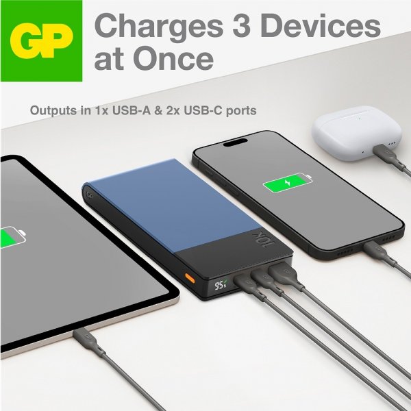 GP Powerbank M2+ 10 000 mAh Sininen