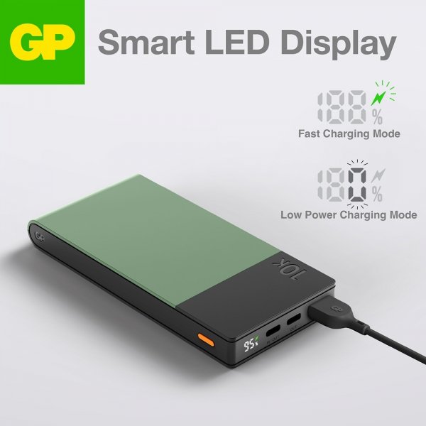 GP Powerbank M2+ 10 000 mAh Vihreä