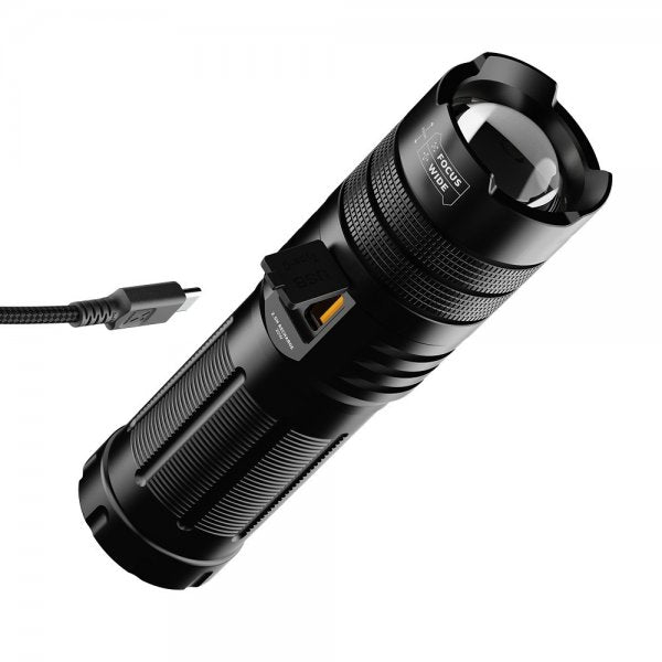 Xtorm Powerbank taskulampulla 10 500 mAh USB-C PD 20W Musta