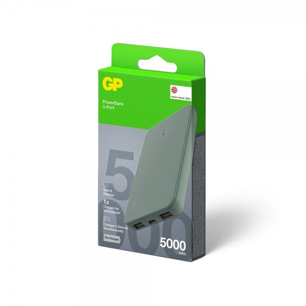 GP Powerbank Plus 5000 mAh Vihreä