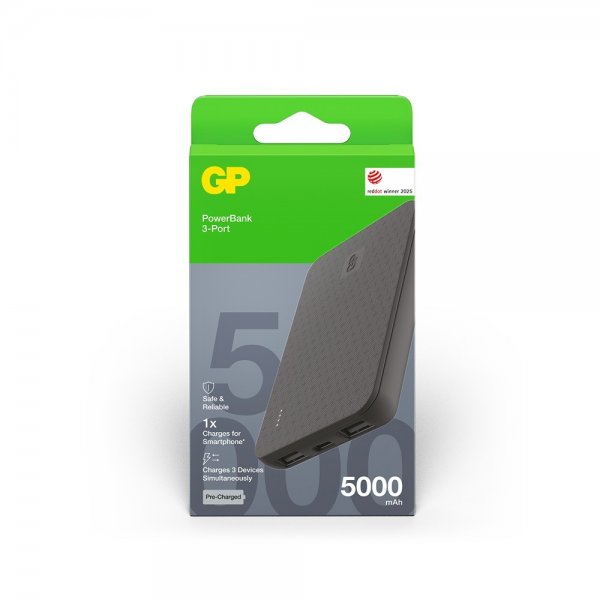 GP Powerbank Plus 5000 mAh Musta