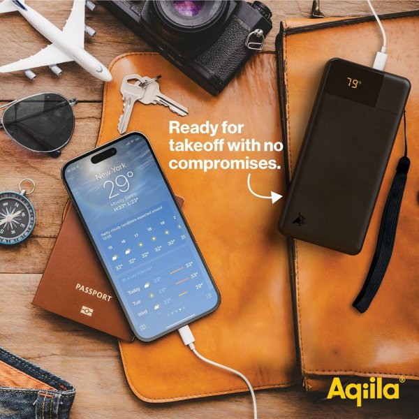 Aqiila Powerbank Powerbird B20+ 20 000 mAh 65W Musta