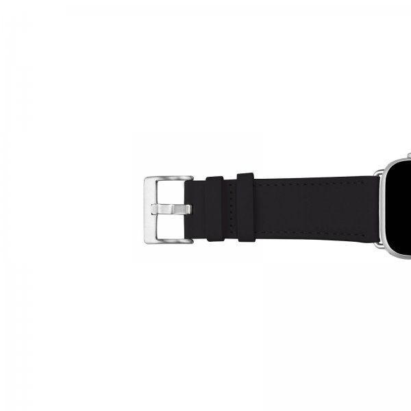 Puro Apple Watch 38/40/41/42mm ranneke E-Classic Musta