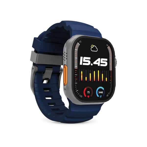 Puro Apple Watch 44/45/46/Ultra 49mm ranneke Armor Sininen