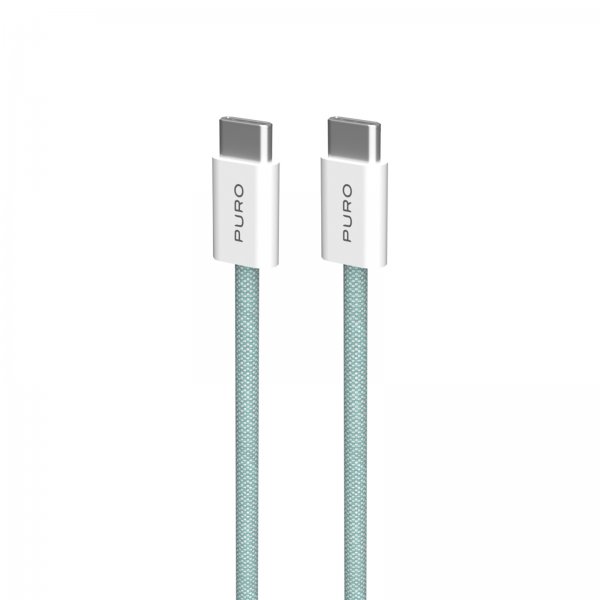 Puro Kabel Fabrik 2.0 60W USB-C–USB-C 1.5m Island Mist
