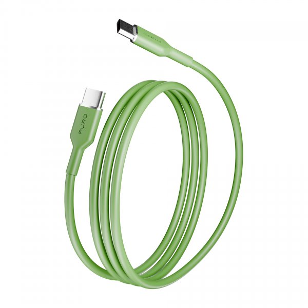 Puro Kabel TPE 25W USB-C–USB-C 1,5 m Salted Lime