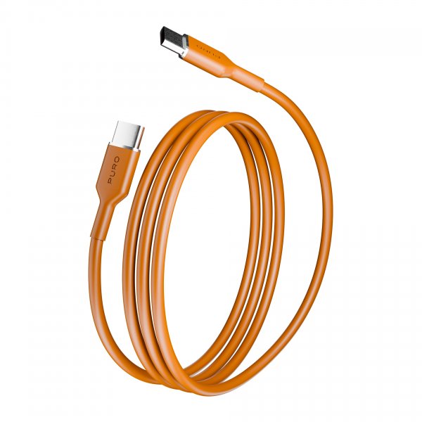 Puro TPE 25W USB-C–USB-C -kaapeli 1,5 m Desert Sun
