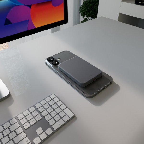 Puro MagSafe Powerbank Mini Power Mag Harmaa